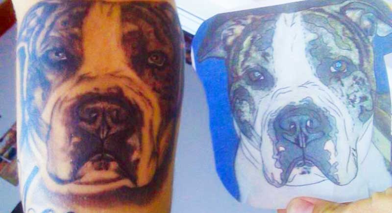 tatuaje de perro