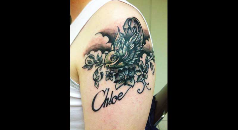 tatuaje pajarito
