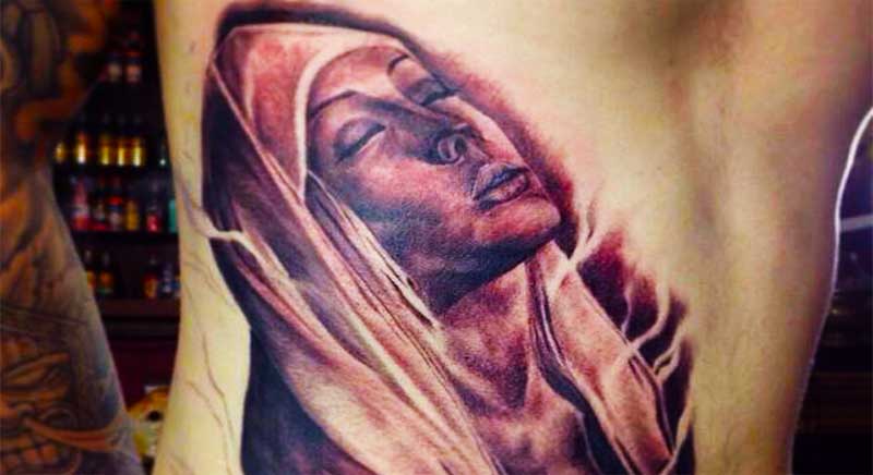tatuaje de la virgen