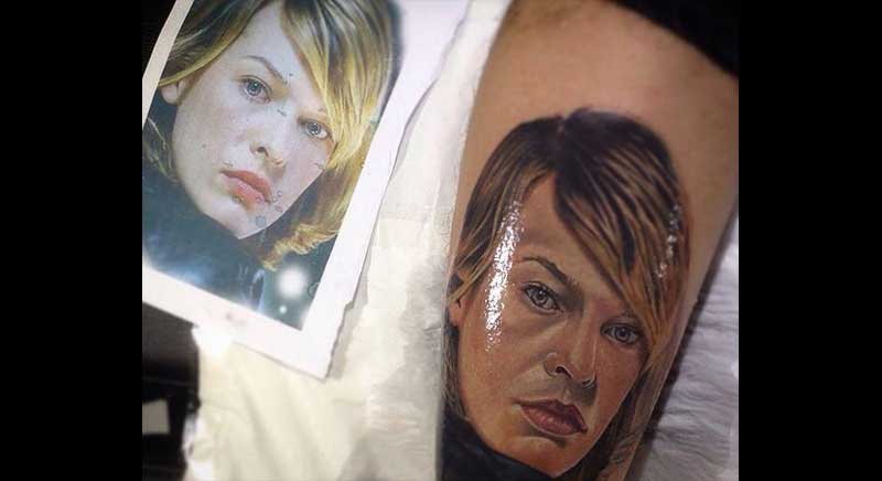 tatuaje de rostro