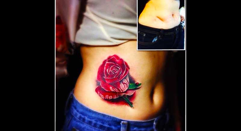 tatuaje de rosa