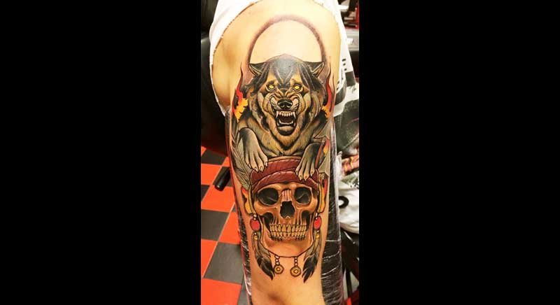 tatuaje lobo