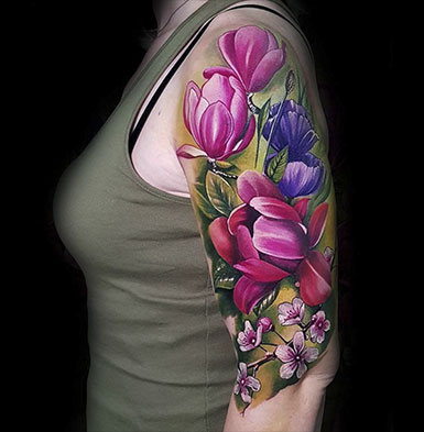 tatuaje flores