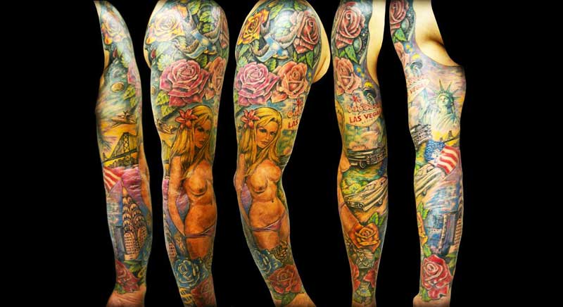 tatuaje brazo completo